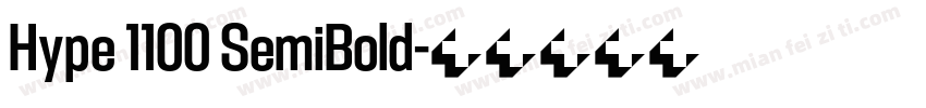 Hype 1100 SemiBold字体转换